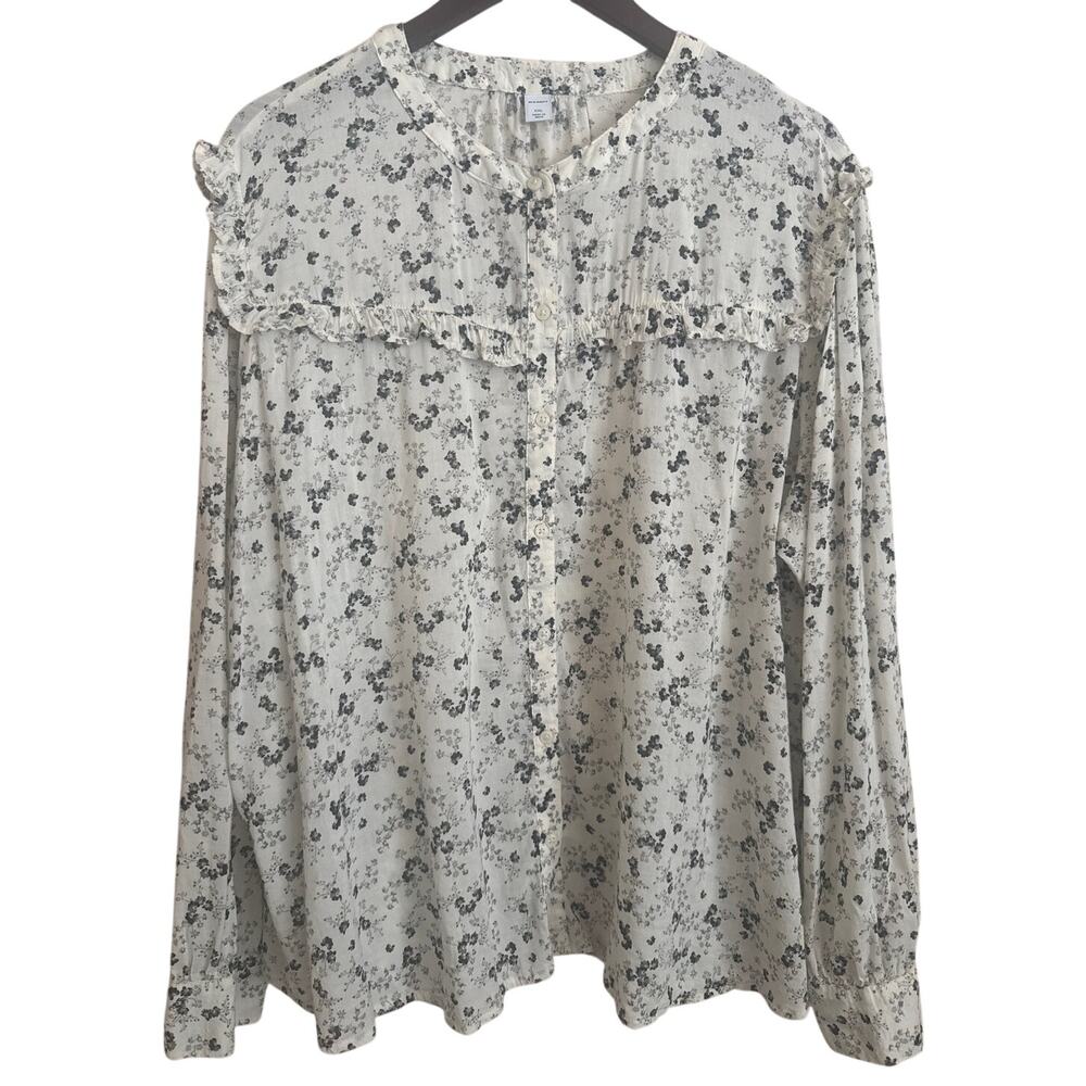 Old Navy floral peasant top size xxl